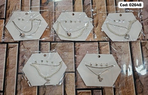 Producto - Collar + aros - cod: 02648