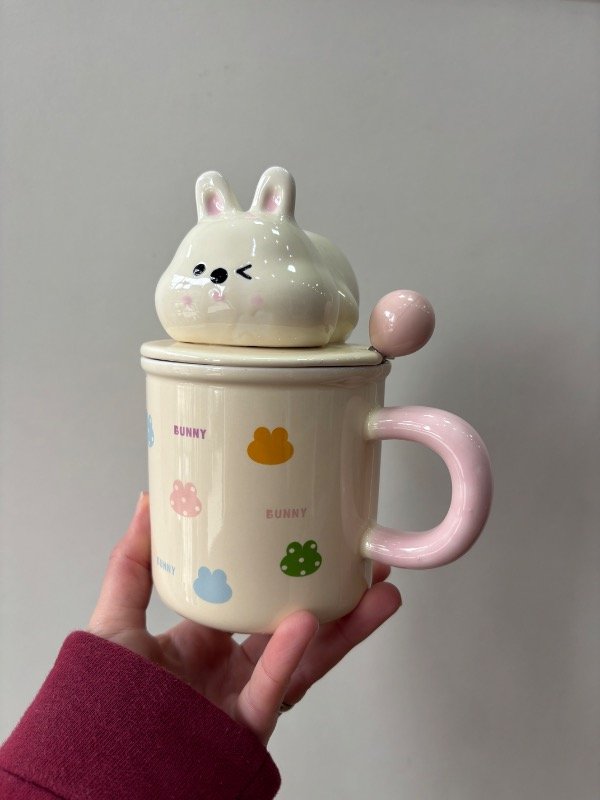 Producto - Taza Bunny con tapa y cuchara - 0