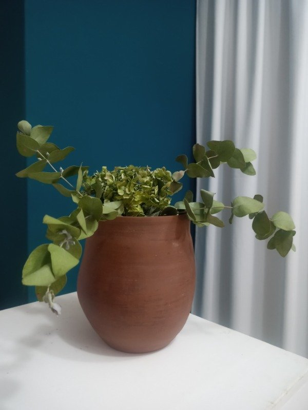 Producto - Florero Pasta chocolate grande - Nuda Cuerpo de Barro