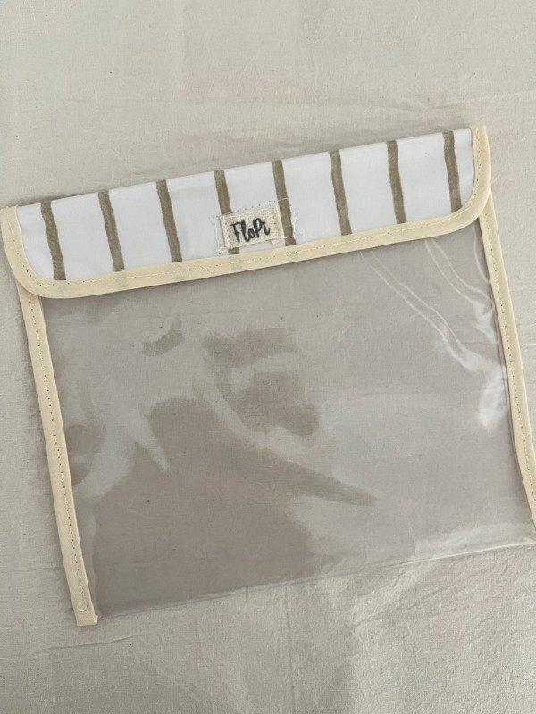 Producto - Bolsita multiuso rayas ocre