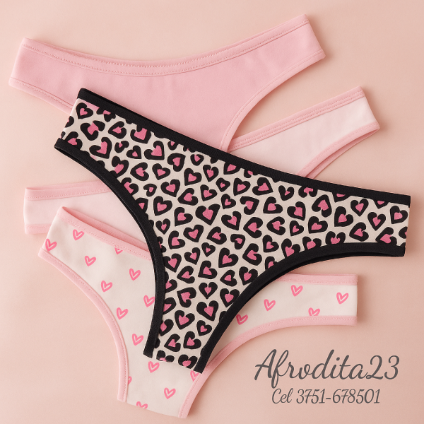 Producto - Pack x 3 Bombachas Vedetinas les de Algodón Colores Surtidos