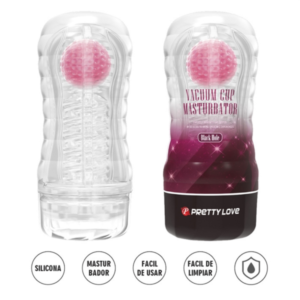 Producto - Masturbador Masculino Black Hole Rosa - Pretty Love - 5