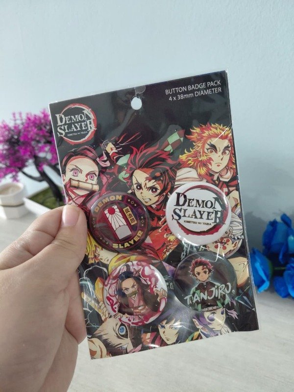 Producto - Pack de pines x 4 - Demon Slayer