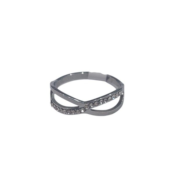 Producto - Anillo Acero quirurjico Moño Strass
