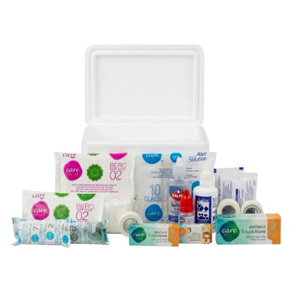 Producto - Botiquín de Primeros Auxilios  en Caja Plástica con 15 Productos Esenciales