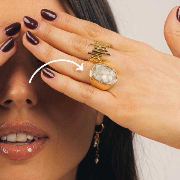Producto - Anillo Piedra Blanca
