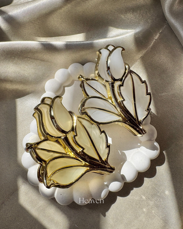 Producto - Broche flor top dorado