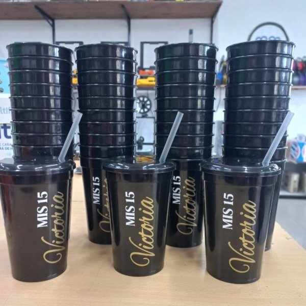 Producto - Vasos Tapa Plana 500cc Cumpleaños