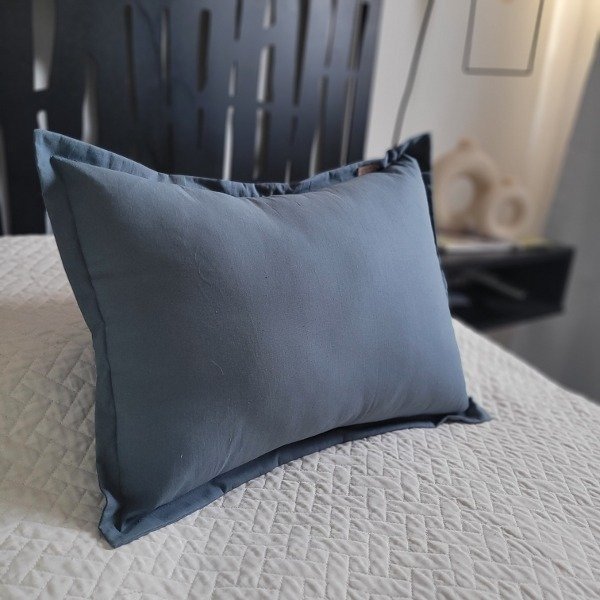 Producto - Almohadón 40x50 - Azul Acero