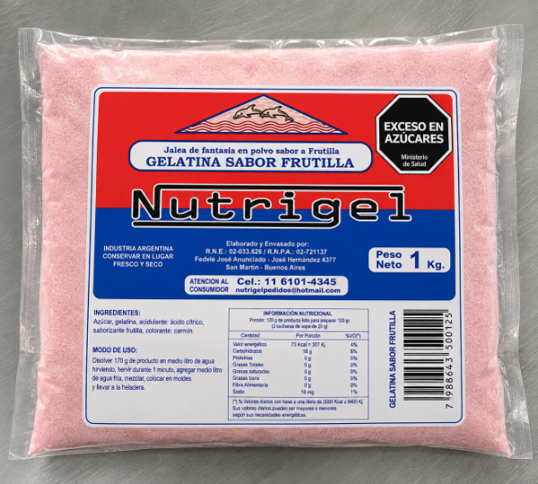 Producto - Gelatina x 1 kg (varios sabores) - 0