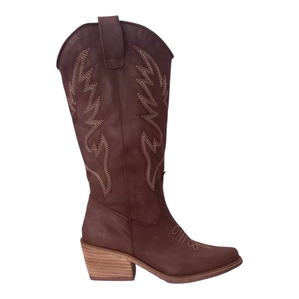 Producto - Texana de Cuero Vacuno Chocolate - Modelo 6002