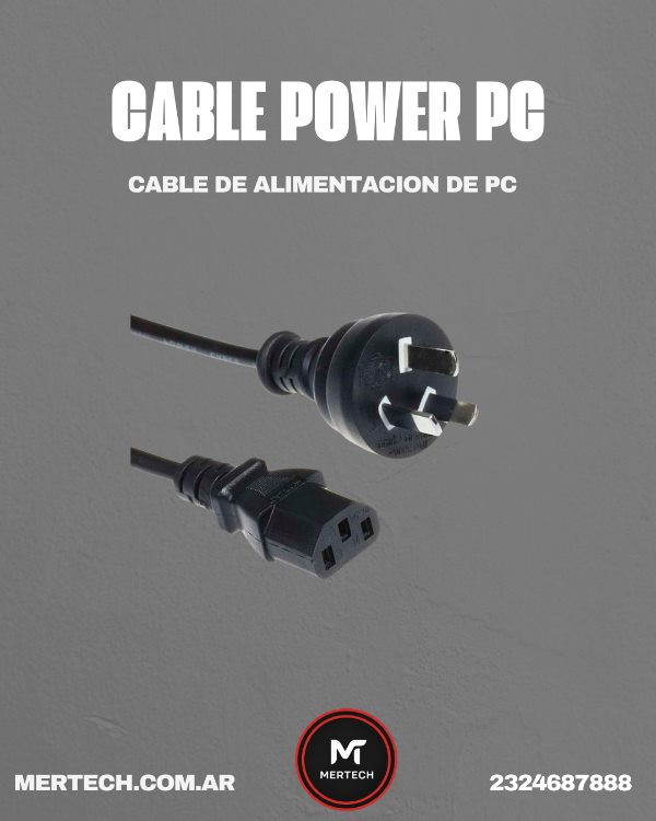 Producto - Cable POWER de alimentacion PC