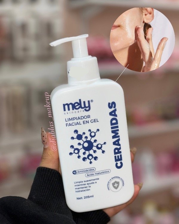 Producto - Gel de limpieza facial Ceramidas Mely - hialurónico y aminoácidos