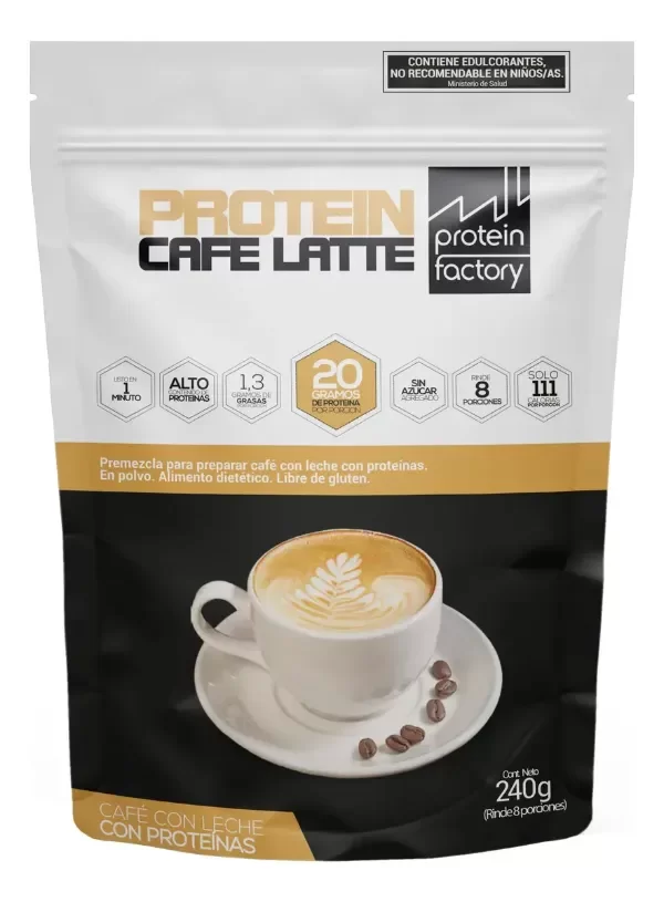 Producto - Protein Cafe Latte Protein Factory Polvo 240g Café Con Leche