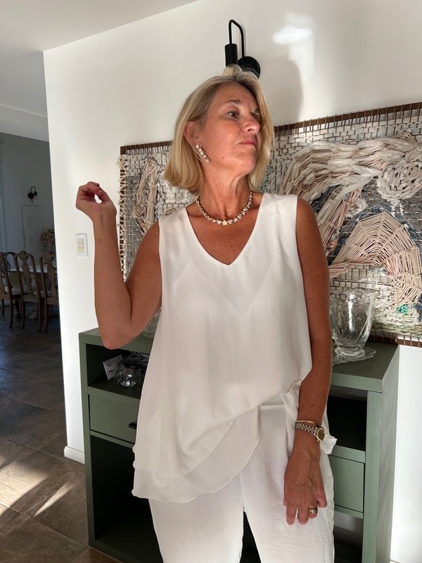 Producto - Musculosa seda fiesta