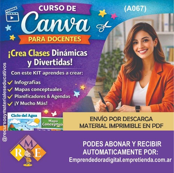 Producto - Kit Curso de Canva para docentes (A067)