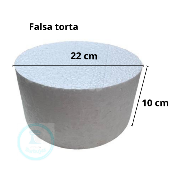 Producto - Piso para Torta Falsa 22 cm - altura 10 cm -