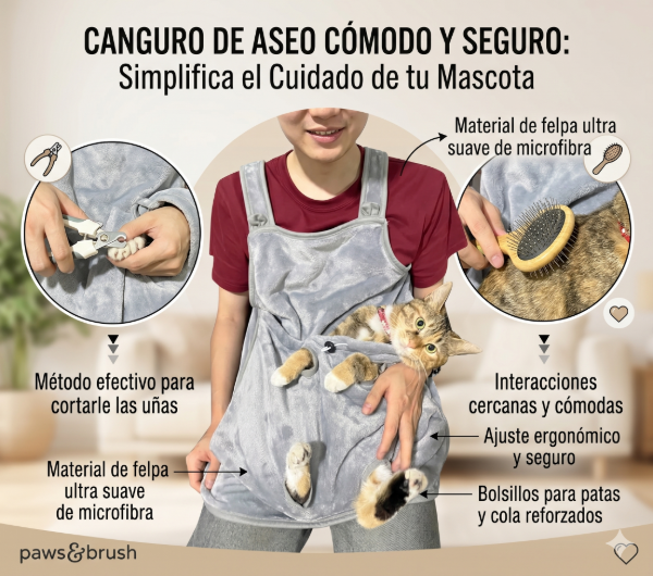 Producto - Delantal Canguro para Gatos y Perros Pequeños