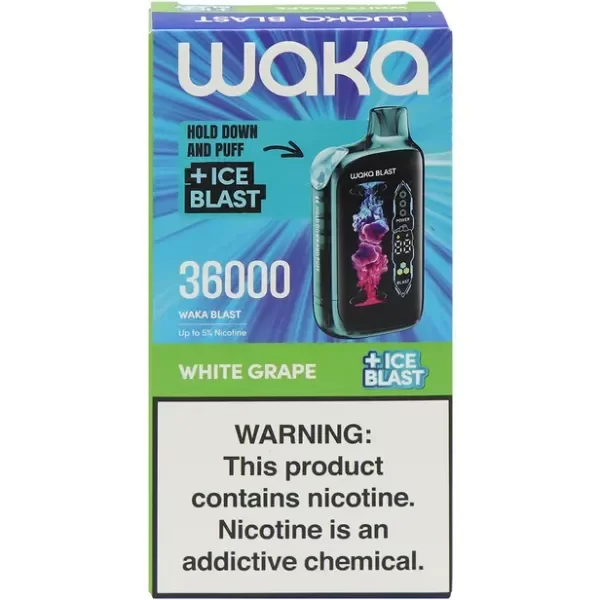 Producto - (POD DESCARTABLE) WAKA 36K BLAST - WHITE GRAPE