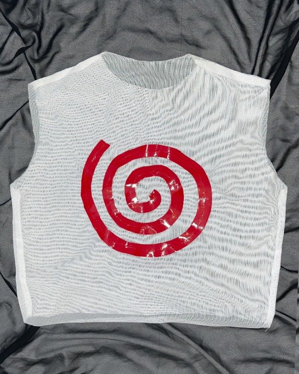 Producto - MUSCULOSA ARRIBA BLANCA Y ROJA