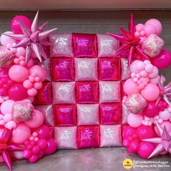 Producto - GLOBOS CUADRADOS PARA FONDO X10U.
