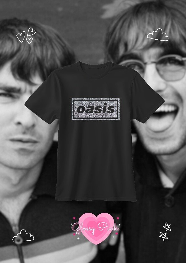 Producto - Remera OASIS - VINILO TEXTIL GLITTER