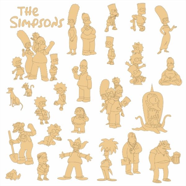 Producto - The Simpsons - Vectores para corte láser