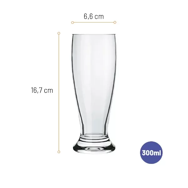 Producto - NADIR VASO MUNICH 330ML(7709)CERVEZA BULTO X12