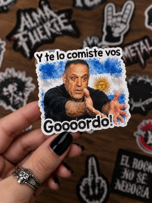 Producto - Sticker Ricardo Iorio // Y te lo comiste vos Goooordo