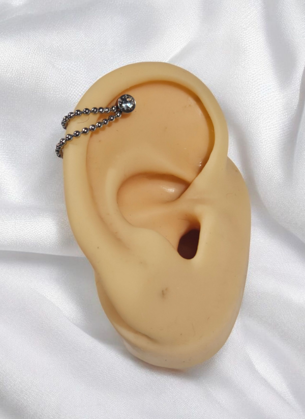 Producto - Labret cadena strass