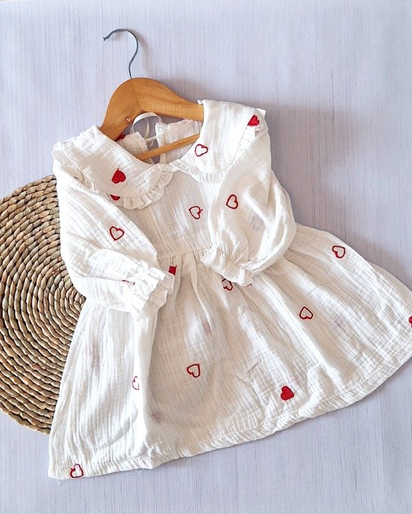 Producto - Vestido Cotton c/ Bordado Corazón
