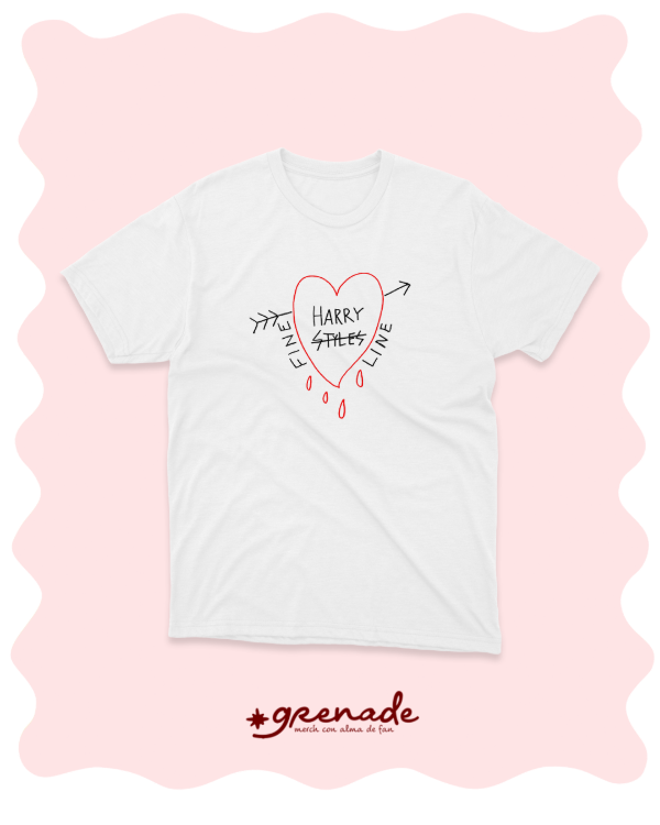 Remera "fine line heart"