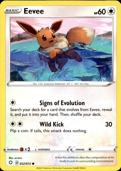 Producto - Eevee - 052/072 - Shining Fates