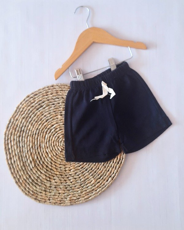 Producto - Short Algodón Rústico Azul Marino