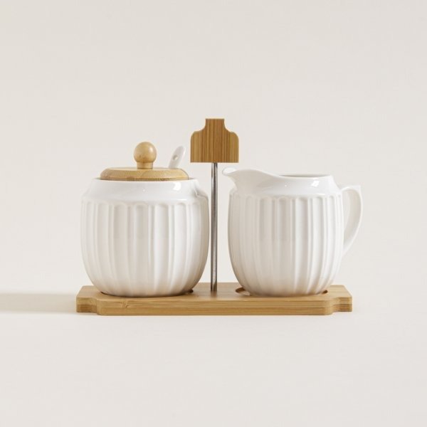 Producto - Set de Azucarera y lechera Porcelana