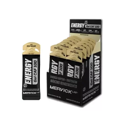 Producto - Energy Gel CAF 100 Mervick Varios Sabores x12u