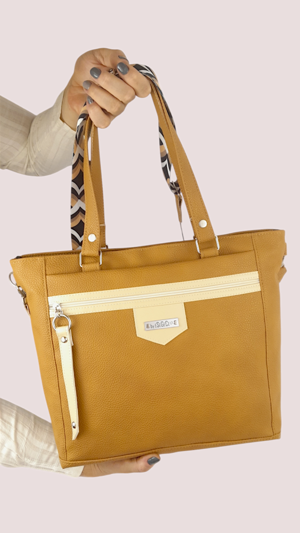 Producto - TOTE BAG - CARTERA VÉRTICE SUELA CLARO