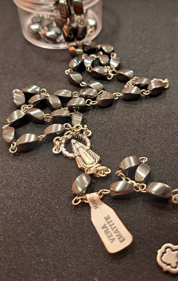 Producto - Rosario Italiano Hematite Original grande