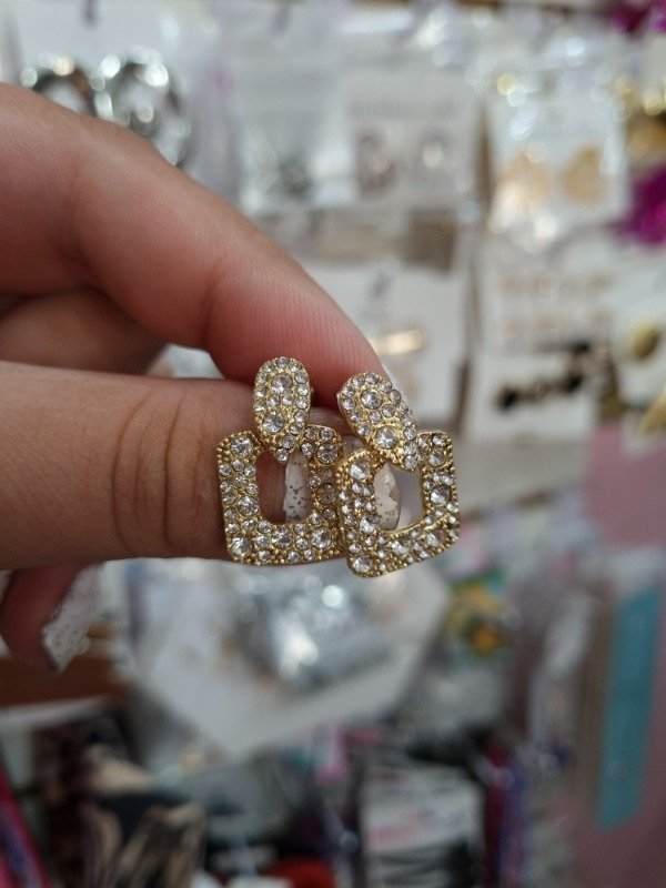 Producto - Aros Square Strass AF