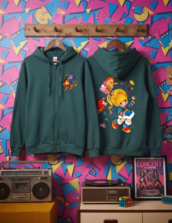 Producto - Campera Algodon Rustico Rainbow Brite Sparkle Gris - 4