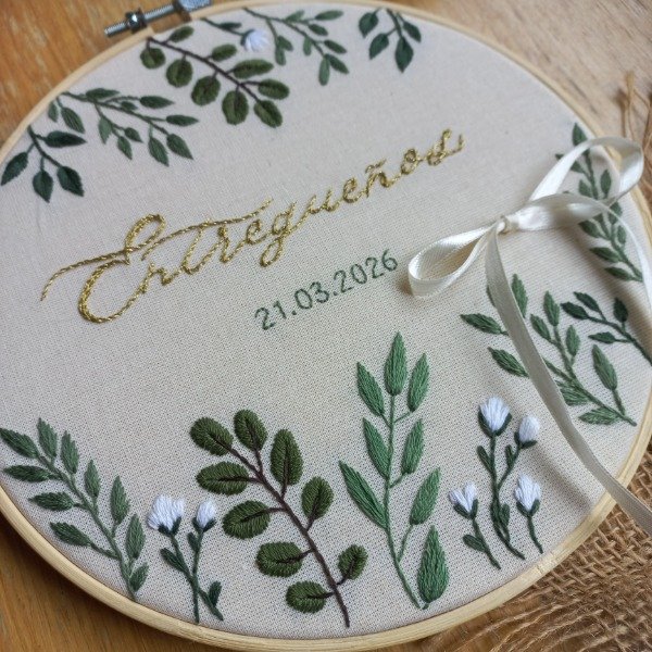 Producto - BORDADO PORTA ALIANZAS - MODELO ENTREGUEÑOS - 2