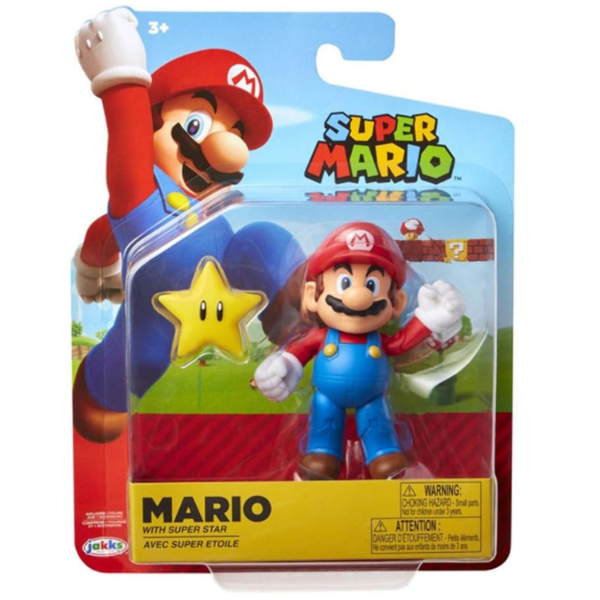 Producto - Super Mario World of Nintendo Mini Figura Con Accesorio Mario Super Star