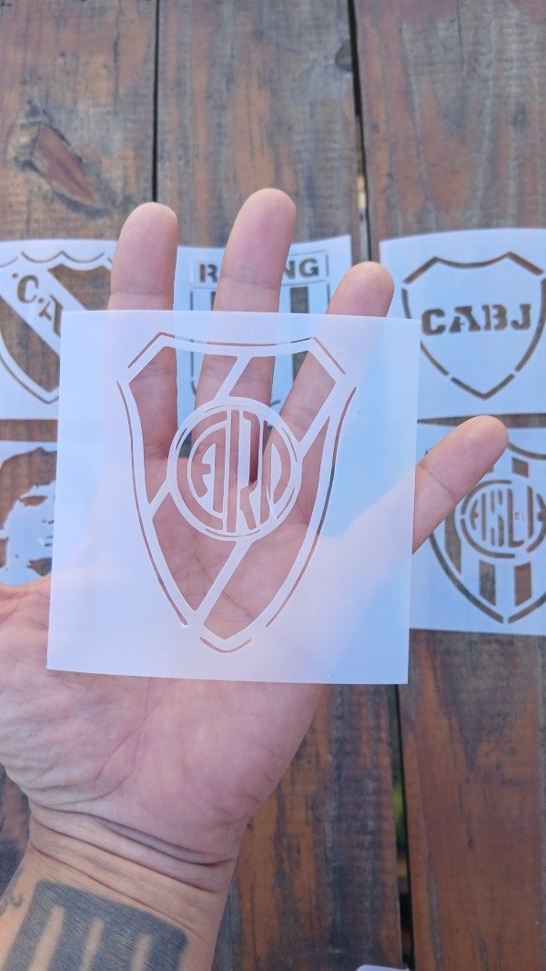 Producto - Stencil reutilizables Fútbol SALE x 6 u