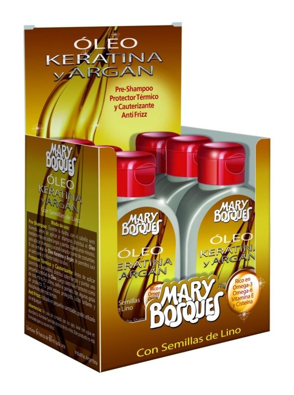 Producto - Oleo Keratina Y Argan En Crema Pote 60ml MARY BOSQUES