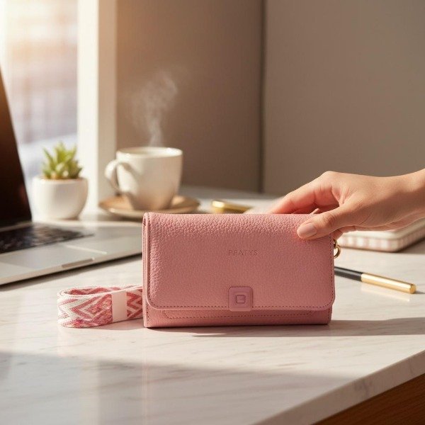 Producto - CARTERA BANDOLERA CON BROCHE, CINTA ANCHA CON 2 CIERRES DORADOS 20 X 12 X 6