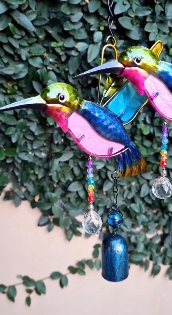 Producto - Colibrí campana con atrapasol 7 chakras - 1