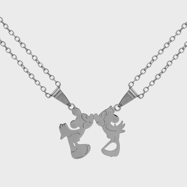 Producto - Collar de acero quirúrgico - Para compartir - Mickey Minnie