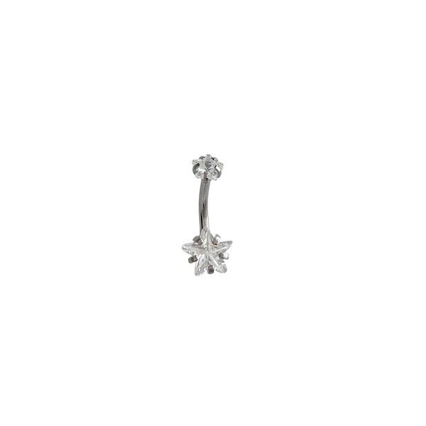 Producto - PIERCING OMBLIGO ESTRELLA CUBIC SILVER