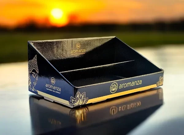 Producto - EXHIBIDOR MOSTRADOR NEGRO LUXE AROMANZA