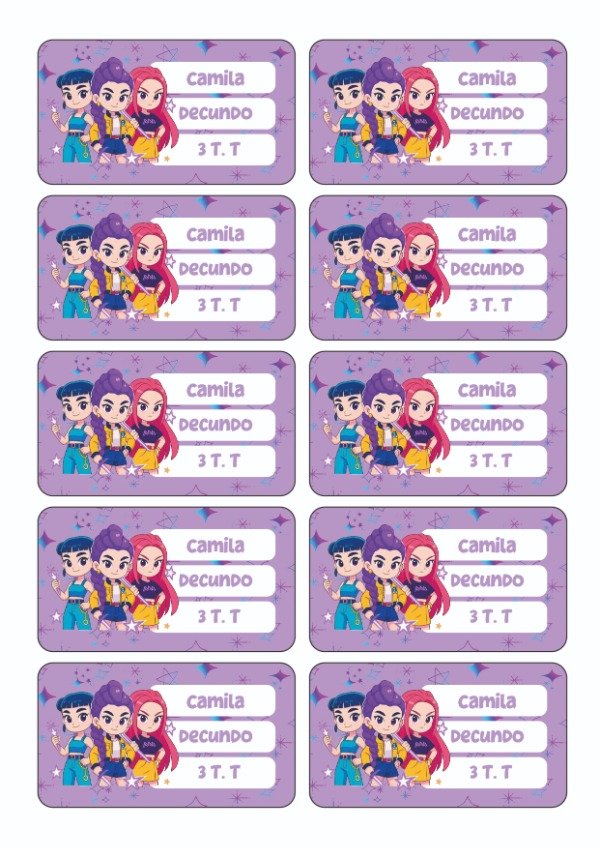 Producto - PACK ETIQUETAS ESCOLARES